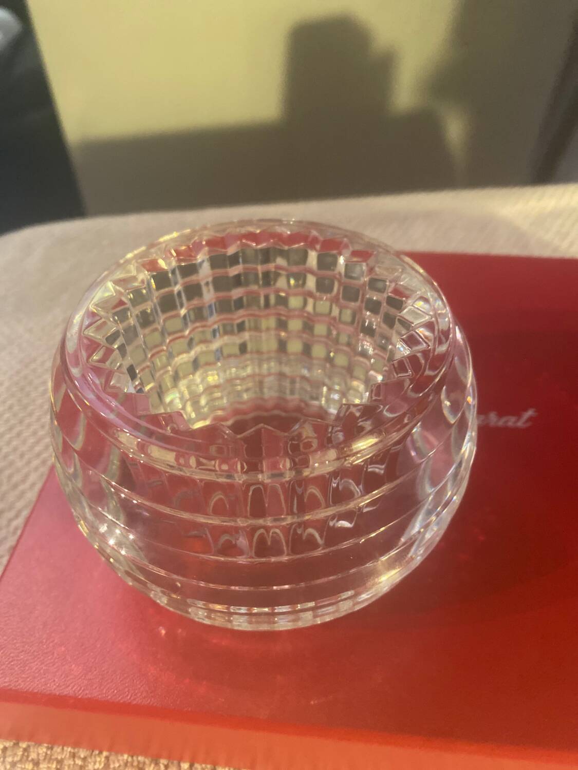 Baccarat candle holder