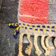 Beni Ouarain wool rug Contemporary graphic design size 200cmx150