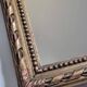 Miroir vintage style Louis XVI doré à fronton nœud rubané 50 x 70 cm
