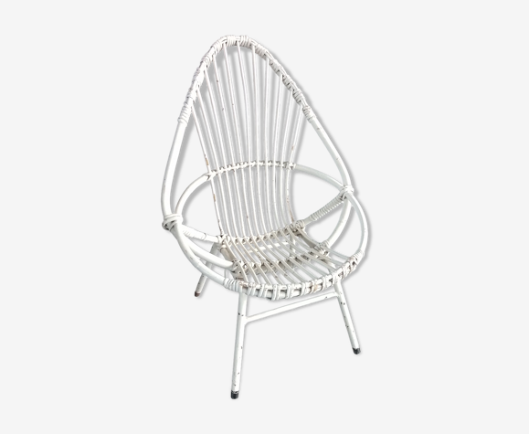 Chaise rotin 70' vintage