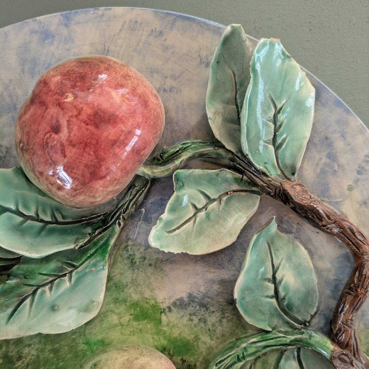 Longchamp wall slipware, 19th century.