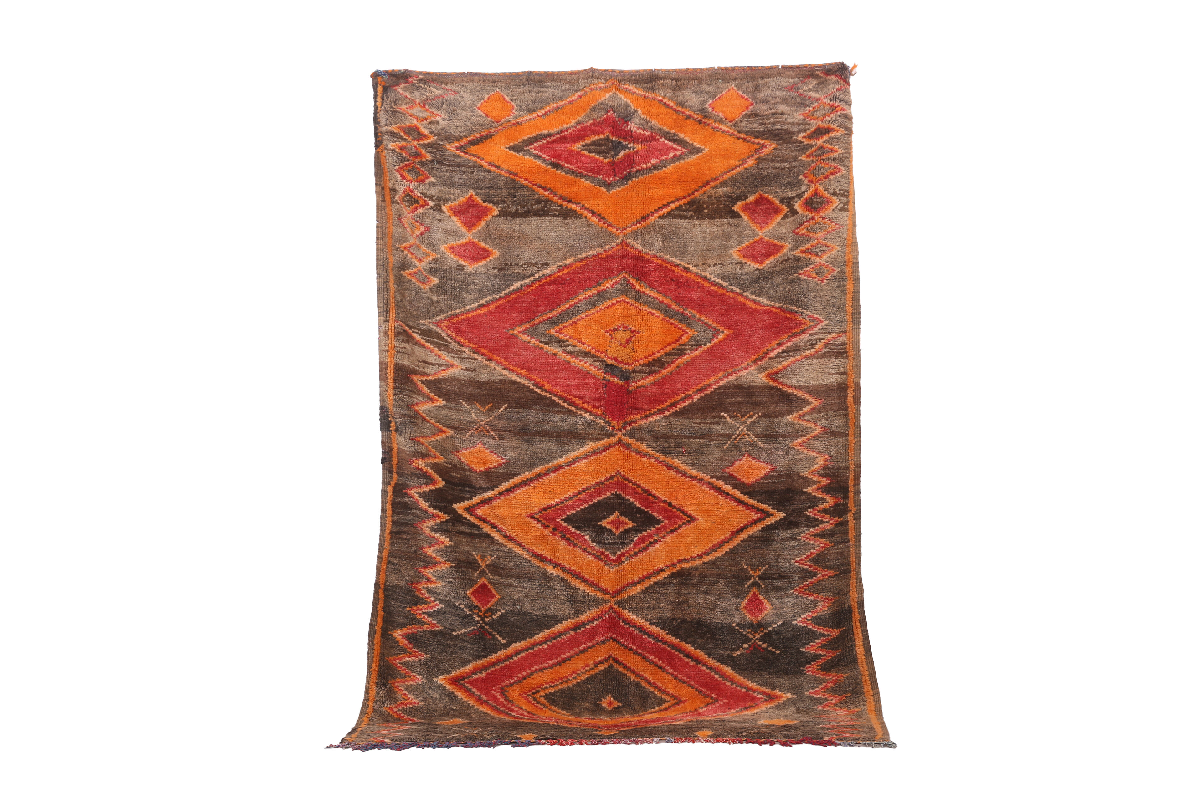 Vintage Moroccan Rug 159 x 238 cm - Bohemian Berber Rug - Antique Wool Rug