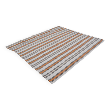 Rayé coloré Oushak vintage en chanvre sku3724