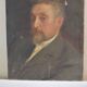 Portrait ancetre peinture sur toile