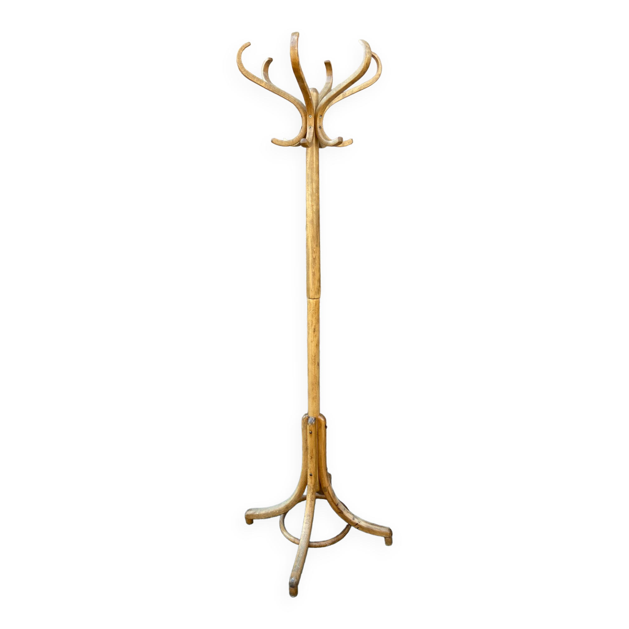 Coat rack on foot vintage parrot 1980 bentwood