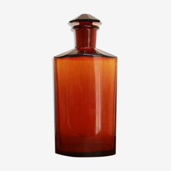 Old amber bottle