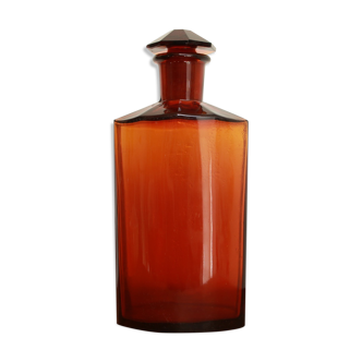 Old amber bottle