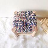 Mini tabouret boucherouite