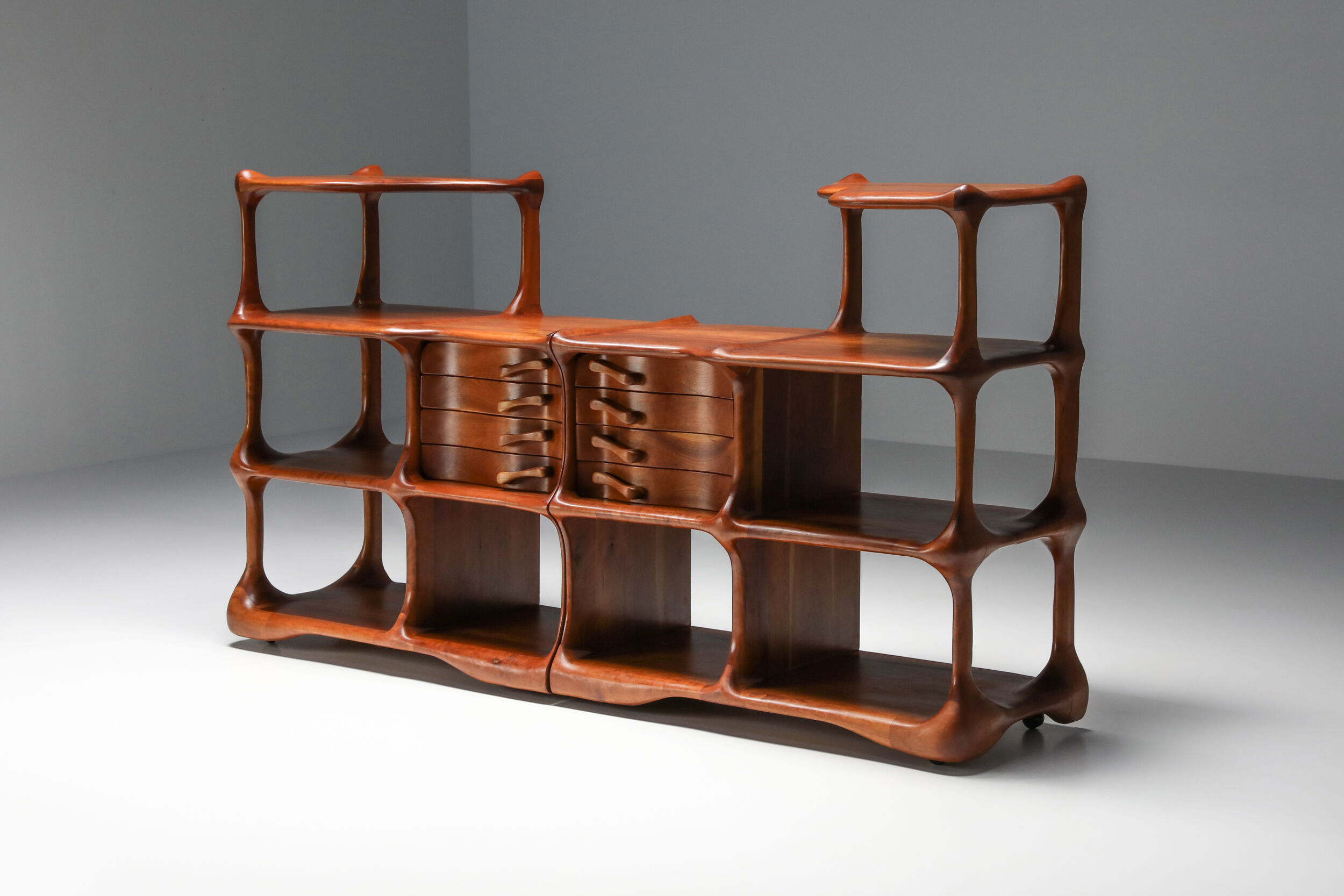 Open storage shelves by Charles Fisher and Howard Osinski - 1970's