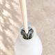 Suspension vintage en opaline blanche – années 60/70