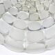 Peill & Putzer Large Round Op Art Glass Sconce, Wall Lamp, Flush Mount, Germany, 1970s