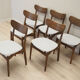 Set of six walnut chairs, Danish design, 60s, production: Denmark