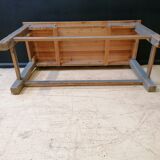 Patinated drapery table