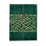 Tapis marocain moderne vert