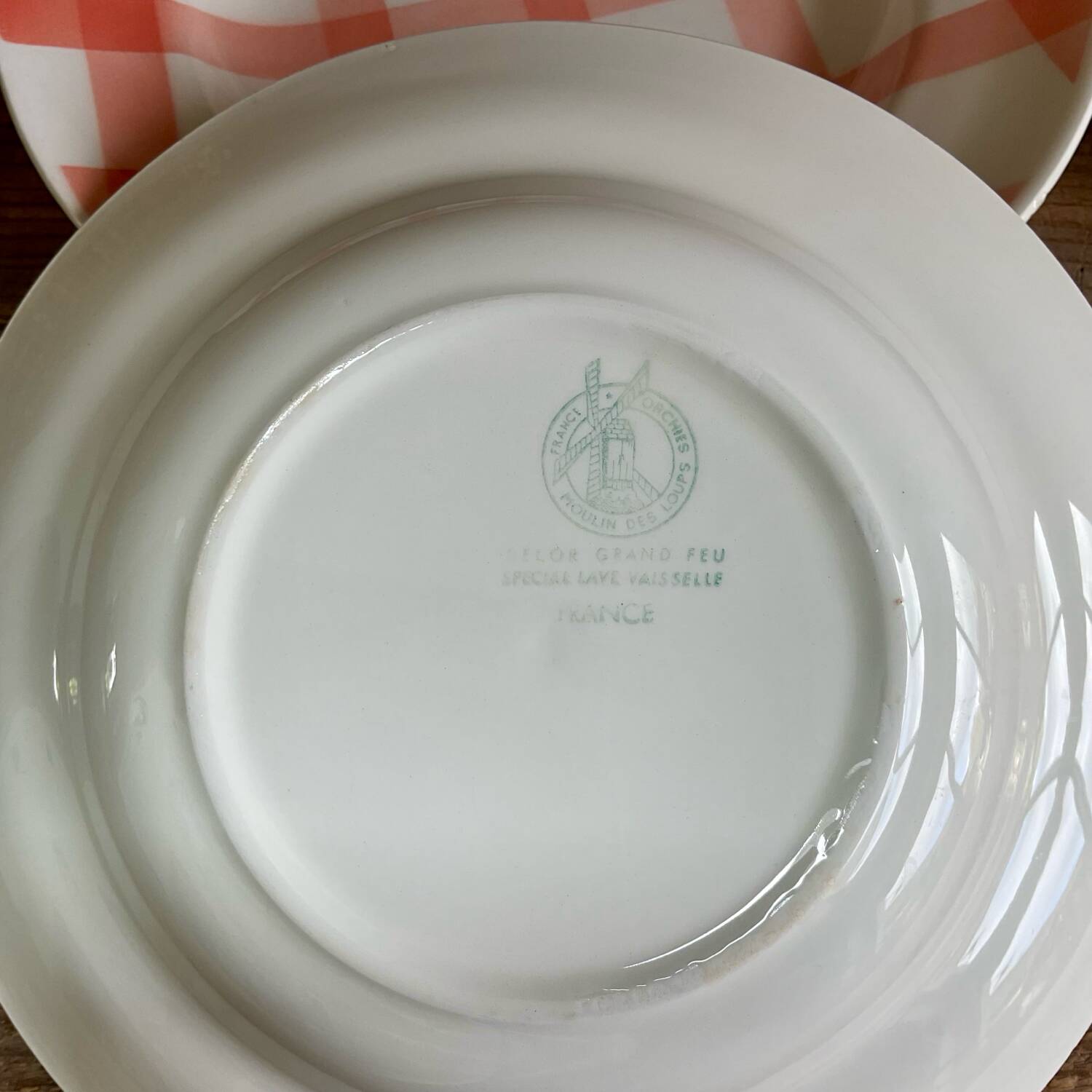 4 Moulin Des Loups “dishcloth” deep plates
