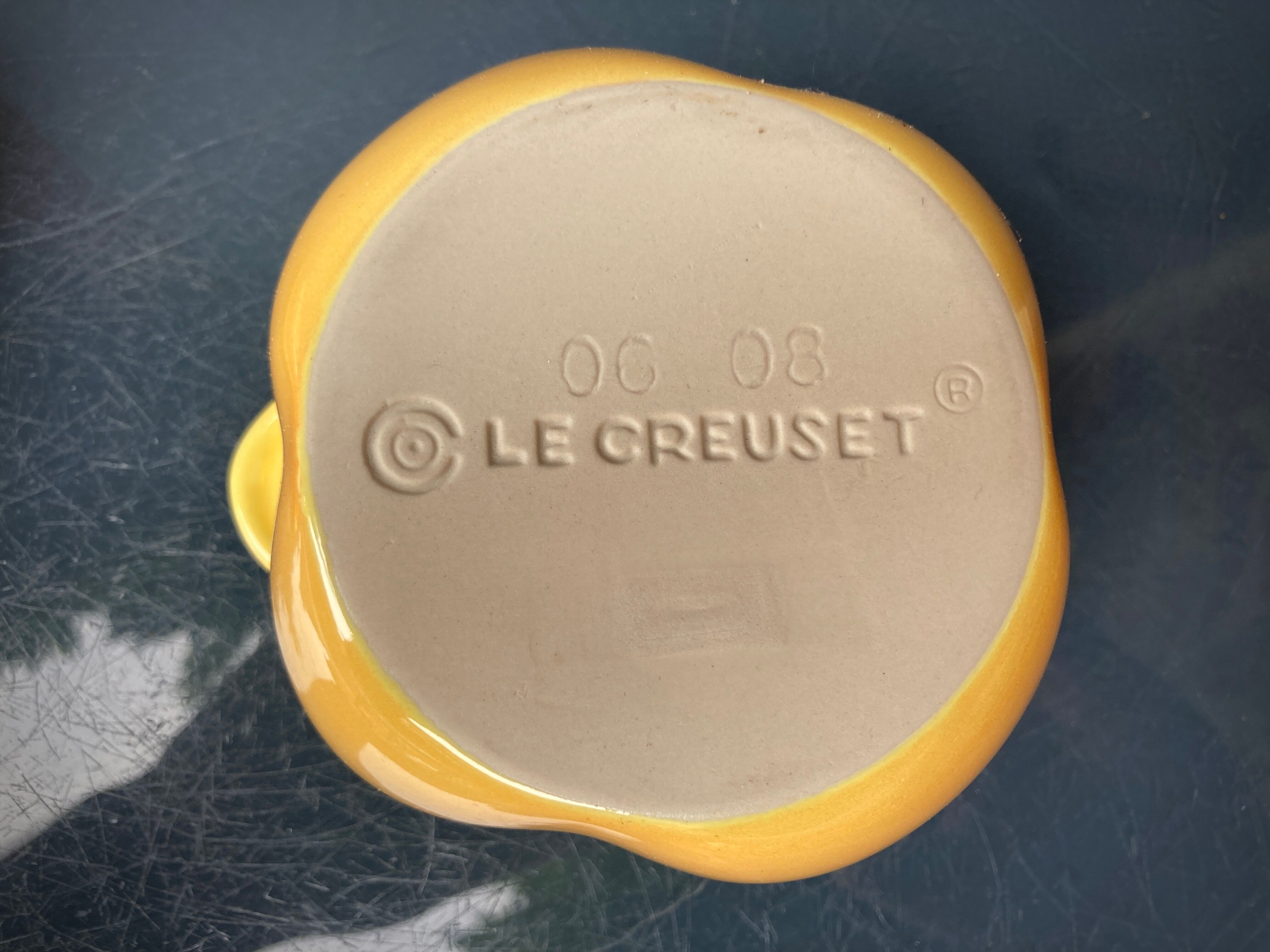 Four Le Creuset ceramic casseroles