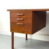 Danish teak desk with drawers, 1960s