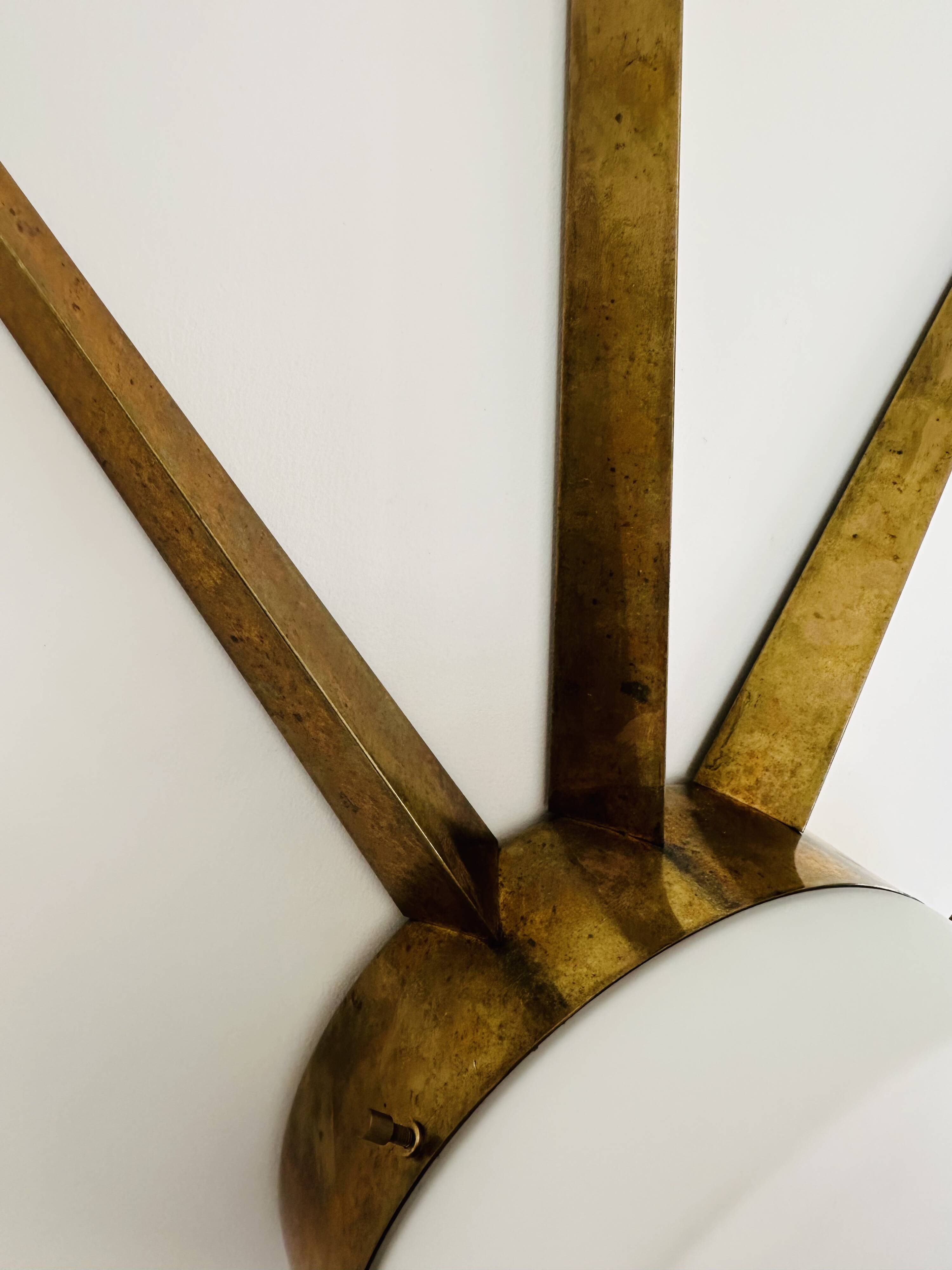 Gio Ponti Sun ceiling light produced by Arredoluce