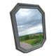 Vintage octagonal mirror