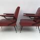 Mid-Century Modern Italian Faux Leather Small Armchair, 1960s