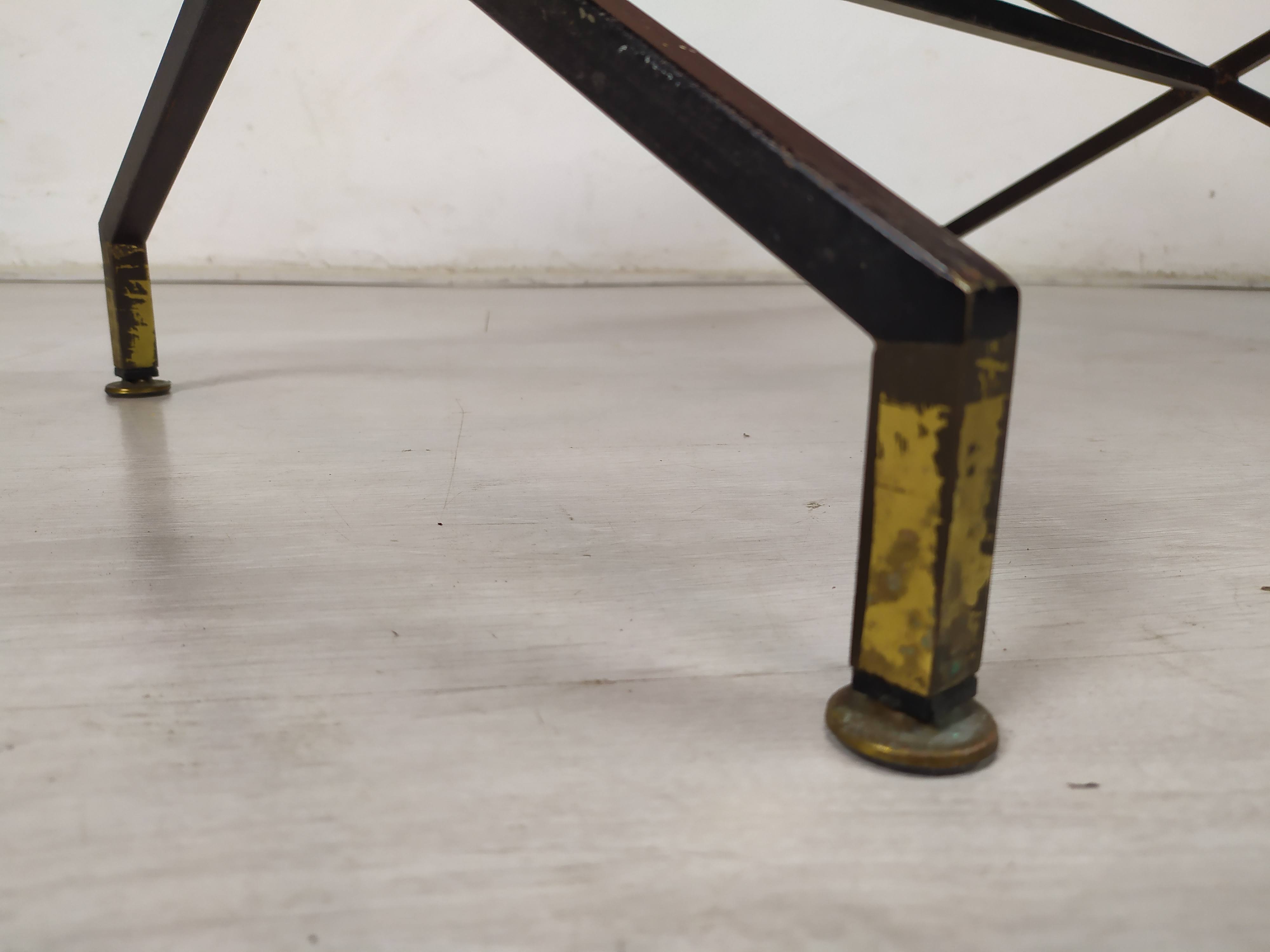 Table basse vintage verre