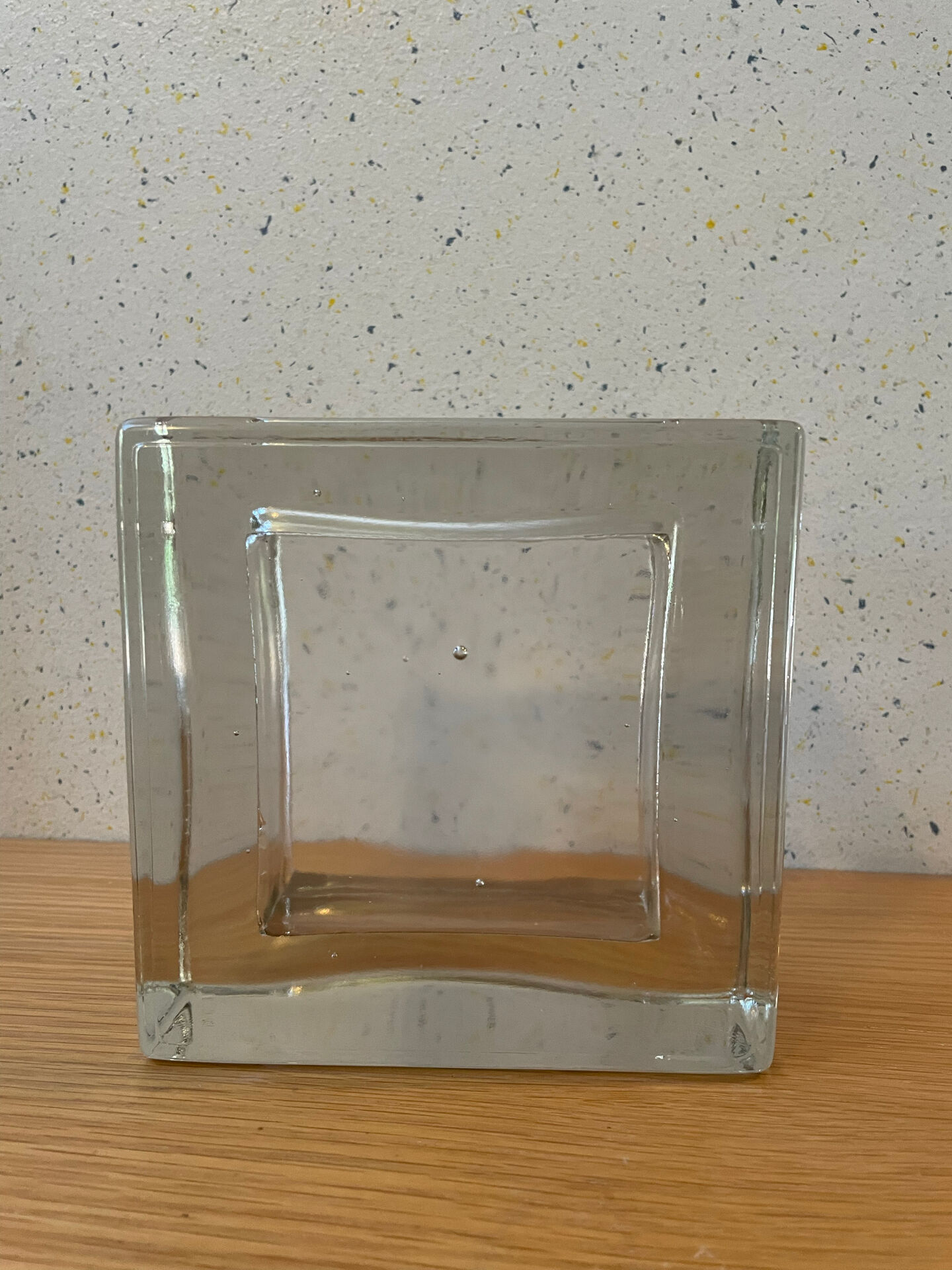 Glass block catchall