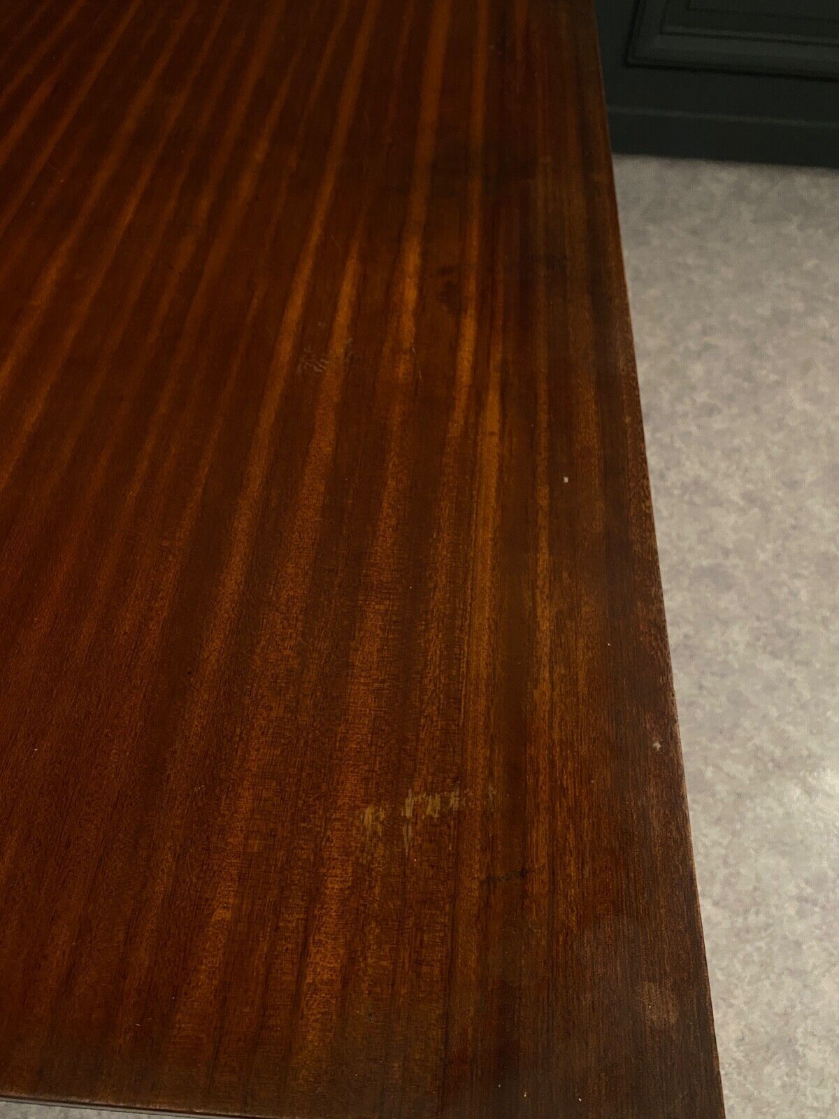 Office cm 172 Pierre Paulin in mahogany and metal circa 1960