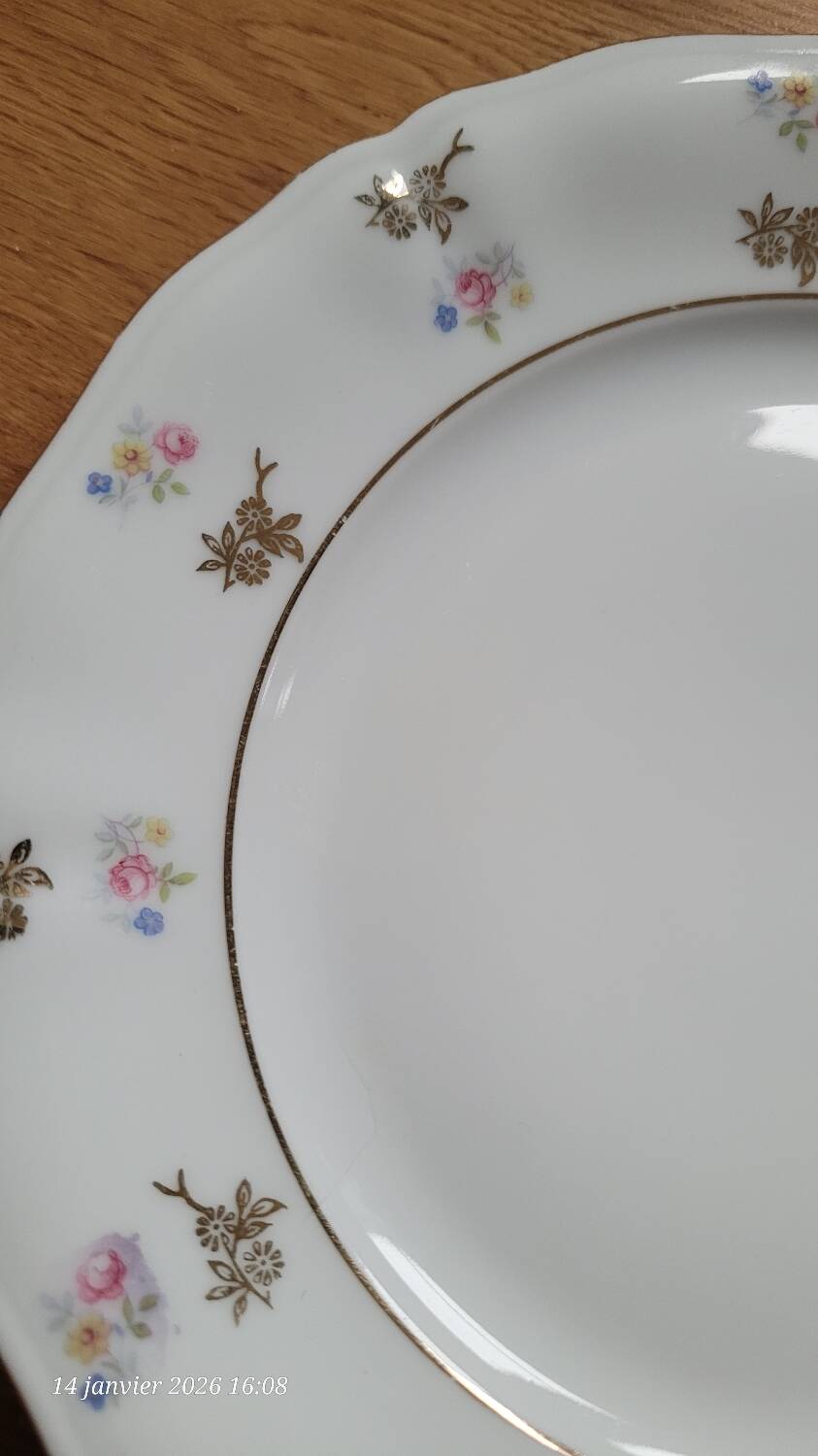 6 antique dessert plates from Bavaria