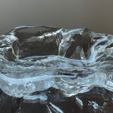 Vintage molded glass pocket tray