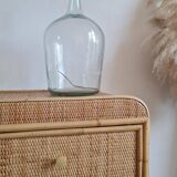 Vintage rattan chest of drawers