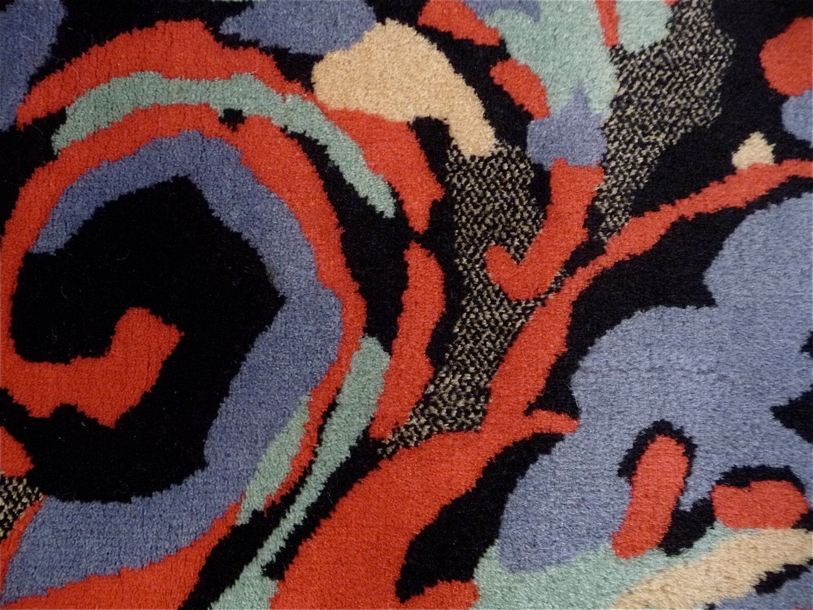 Postmodern Art rug by Pierre Balmain for Van Neder Rugs, France 1980s