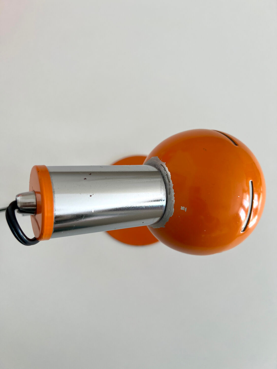Targetti lamp vintage 1960s space age orange chrome