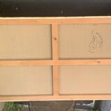 Large painting of shells, cabinet of curiosities, sign, vintage