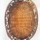 Peacock rattan tray