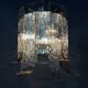 Grand vintage Murano glass chandelier by Av Mazzega, Italy, 1970s.