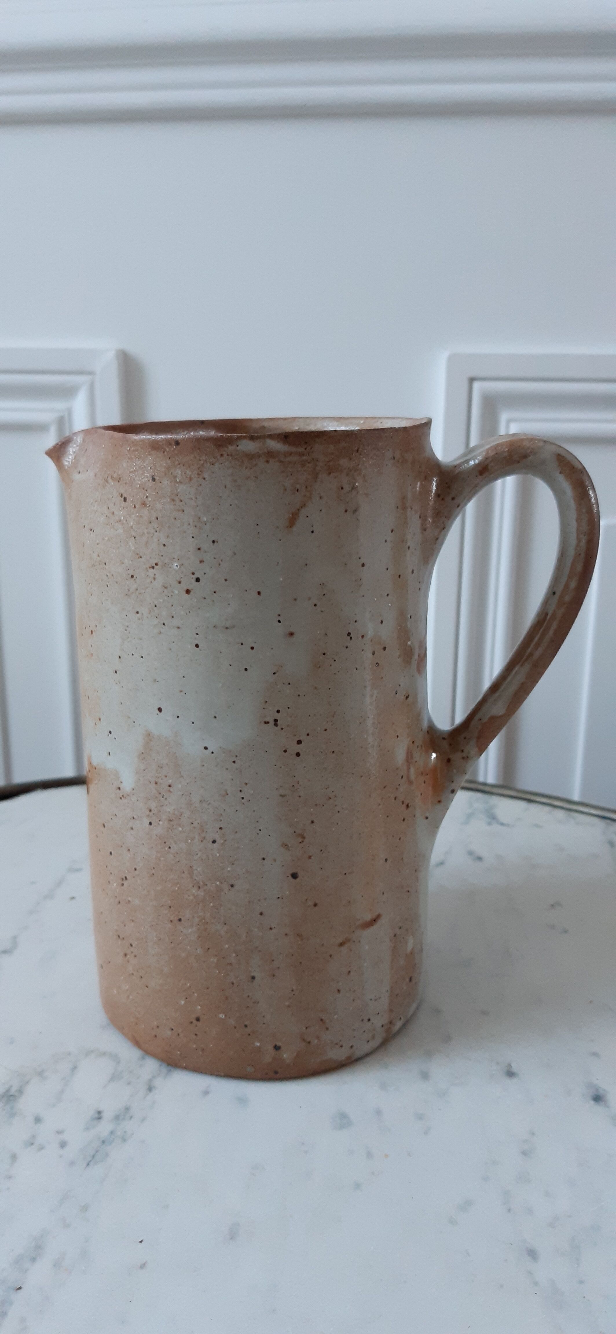 Pitcher in artisanal sandstone 70s