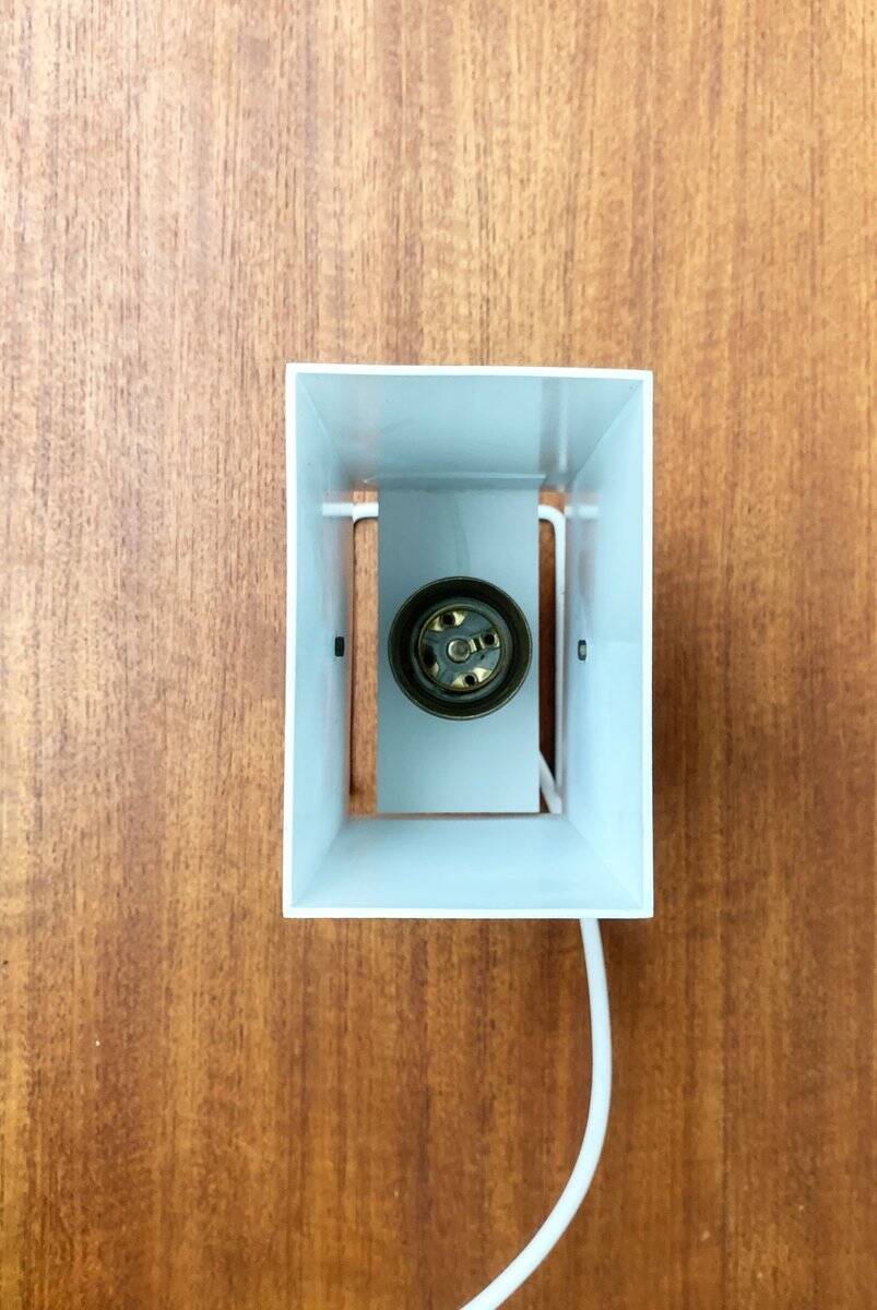 Mid-century minimalist table lamp by Wilhelm Braun Feldweg for Doria Leuchten, 1960s.