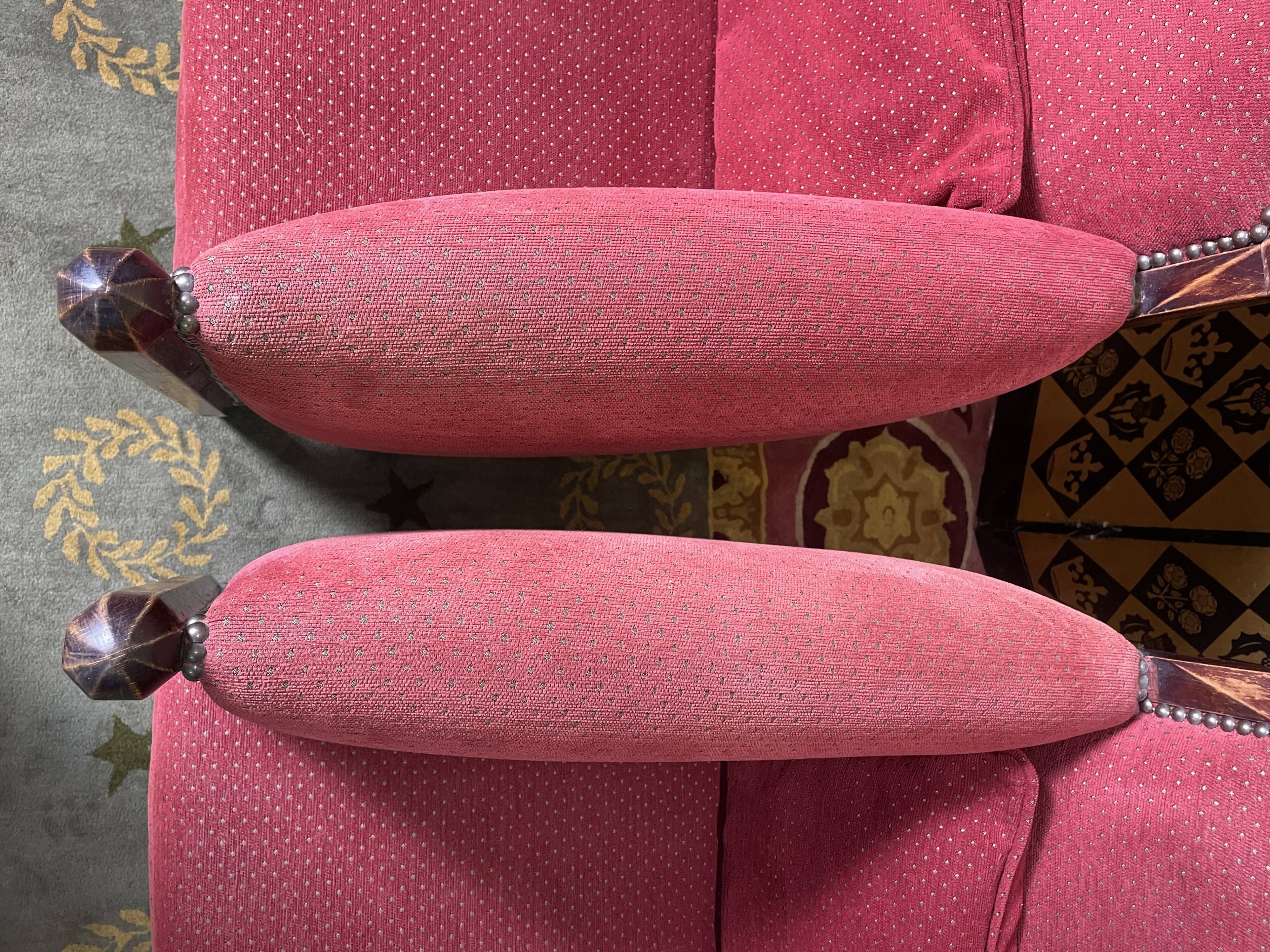 Pair of armchairs bergères Art Deco period