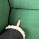 Vintage green modernist armchair