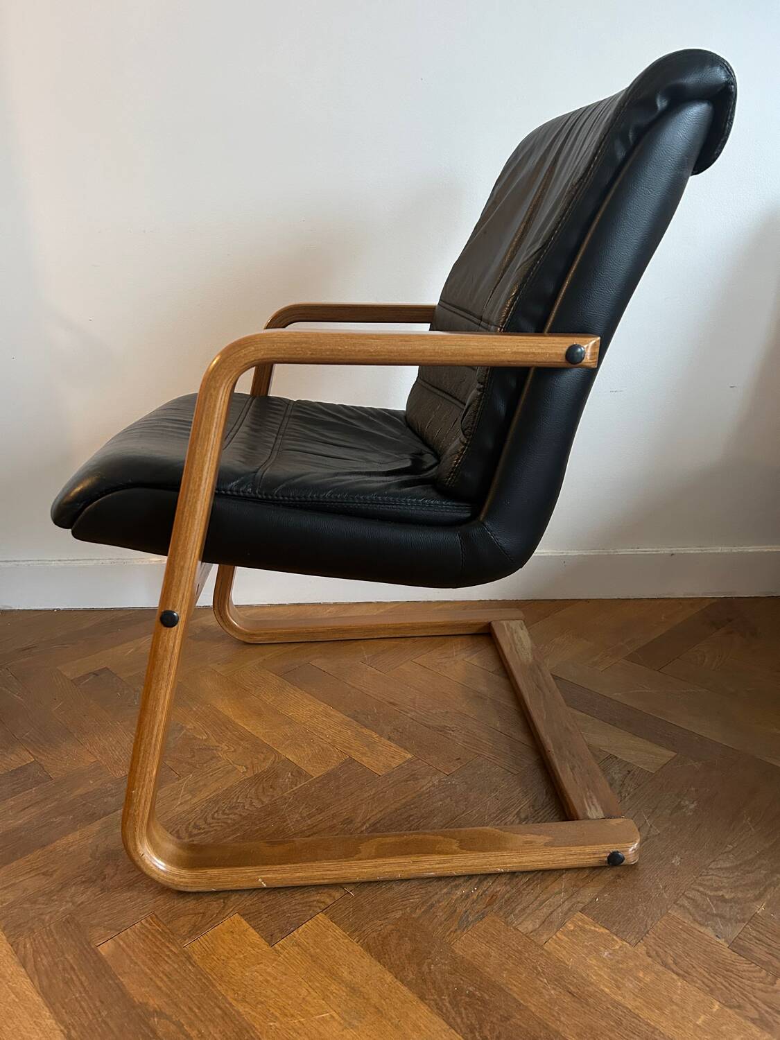 Teak and Skai Armchair