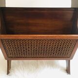 Magazine holder with tablet and canning