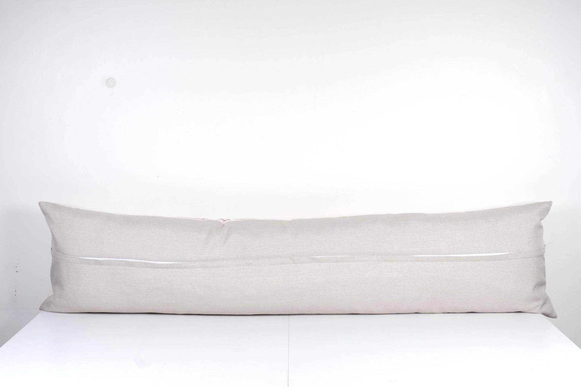 Vintage embroidered cushion cover 46x178 cm