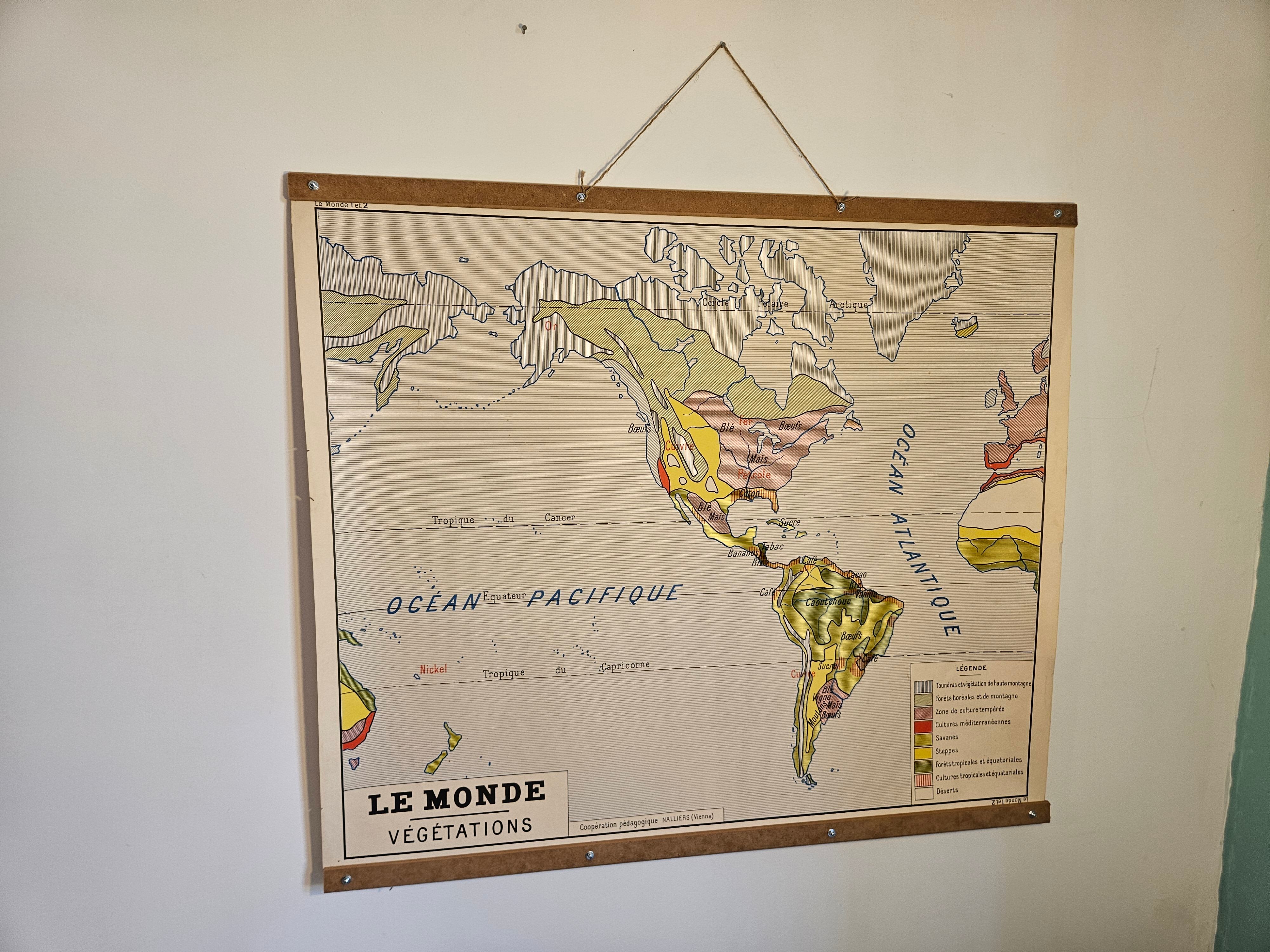 Old geography solar map 1960