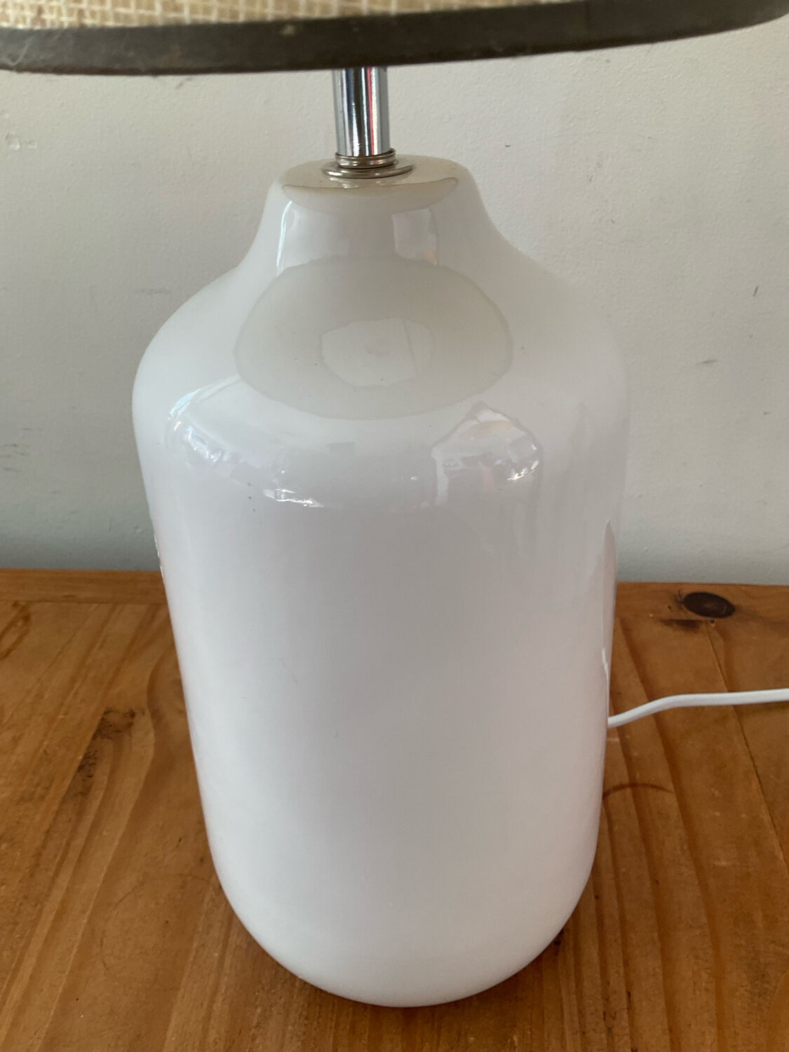 1970s glazed ceramic lamp