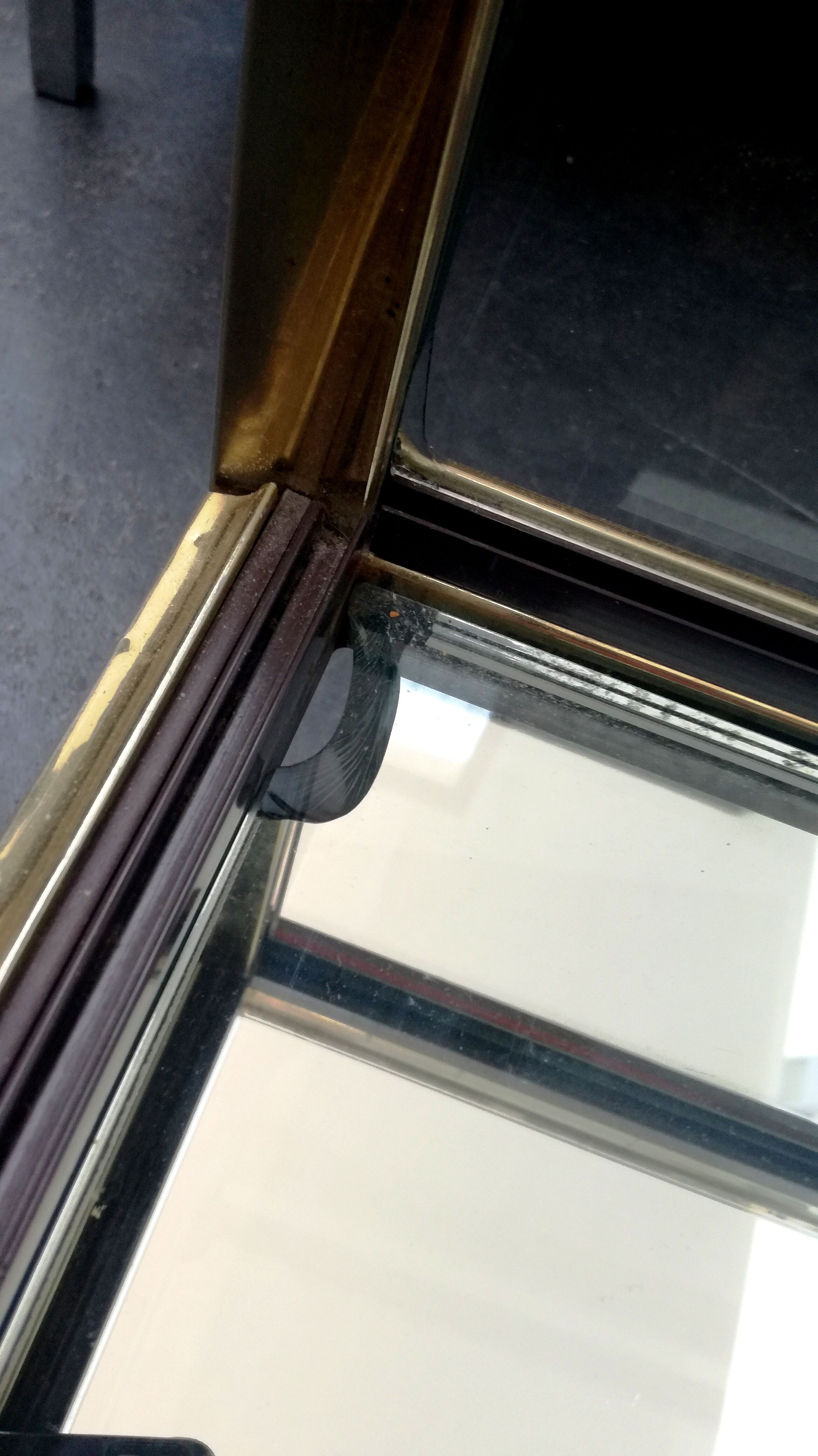 1970 chrome showcase coffee table