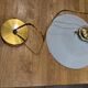 Vintage white opaline pendant light