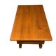 Table basse brutaliste en orme  – années 70