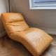 Original Vintage N. Eilersen Chaise Longue in Cognac Leather
