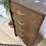 Vintage Scandinavian chiffonnier inclined drawers