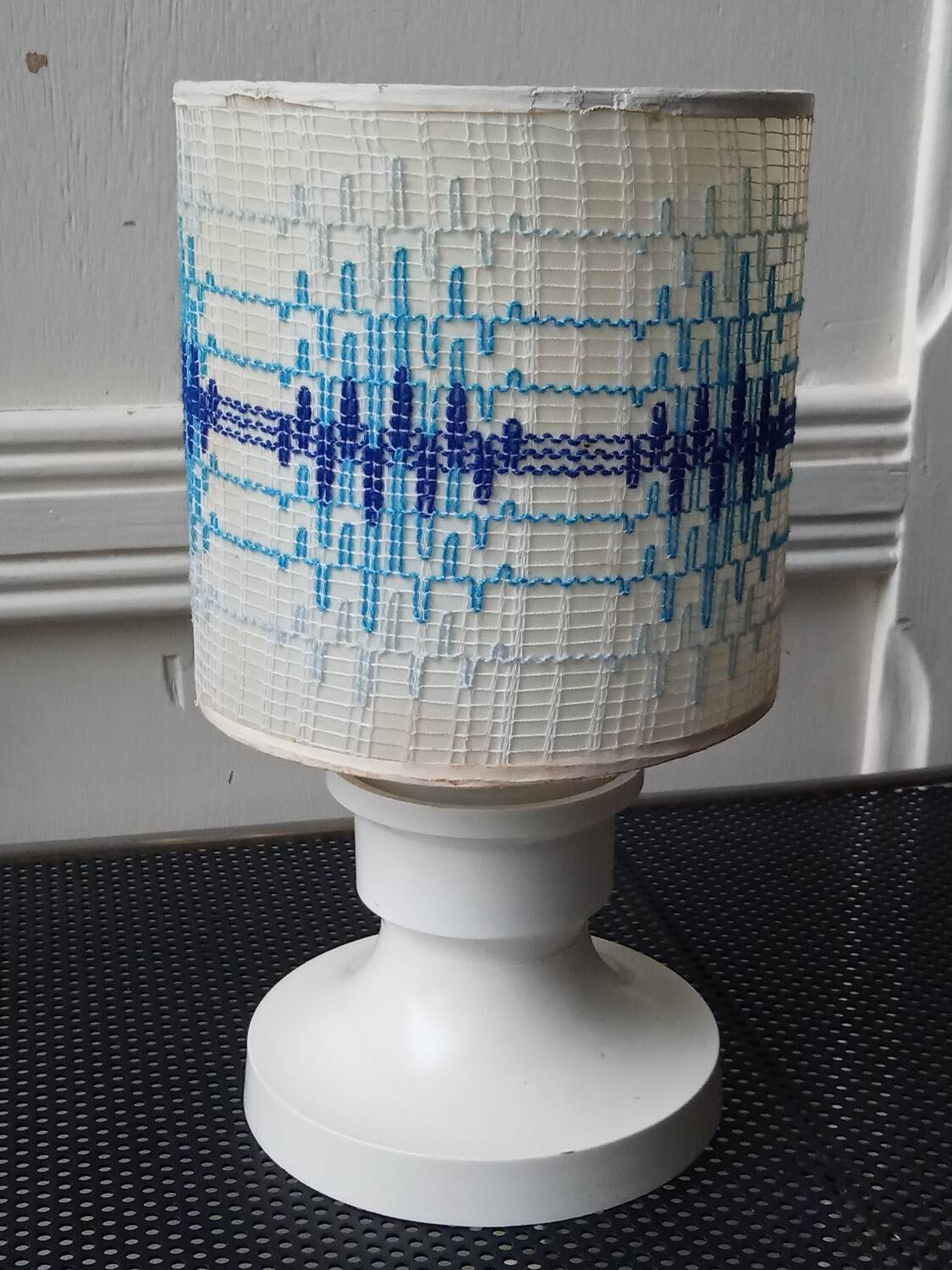 Vintage plastic bedside lamp